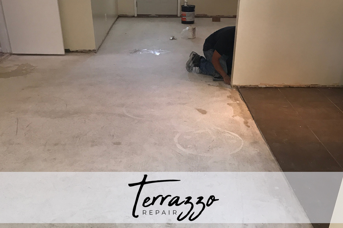 Clean Installing Terrazzo Floors Fort Lauderdale